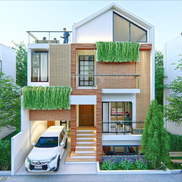 Rumah Tingkat dengan Rooftop